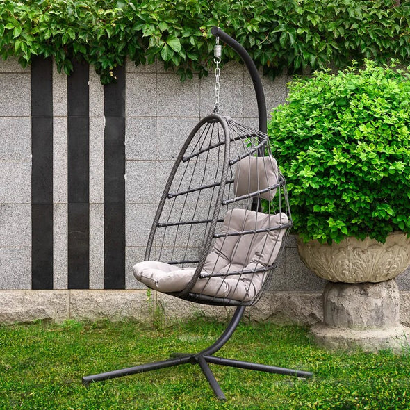 Porch Swing with Stand Makes a Wonderful Addition To The Patio, Deck, Garden, Yard, Backyard, Porch, Bedroom