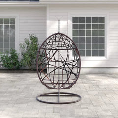 Brown Porch Swing with Stand Great Your Backyard or Patio Space With This Charming and Fun Hanging Chair