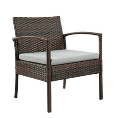 Roxana Wicker/Rattan 4 - Person Seating Group with Cushions