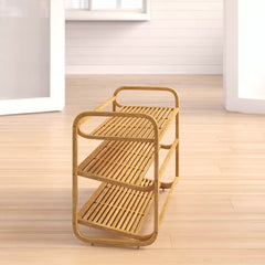 3 Tier 12 Pair Shoe Rack Perfect for Helping Organize any Entryway, This Shoe Rack Features Three Tiers of Shelving Organizing