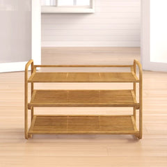 3 Tier 12 Pair Shoe Rack Perfect for Helping Organize any Entryway, This Shoe Rack Features Three Tiers of Shelving Organizing