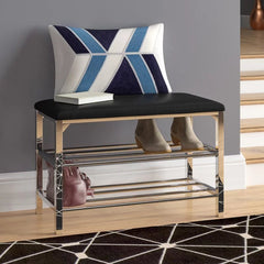 Aric Faux Leather Upholstered Storage Bench