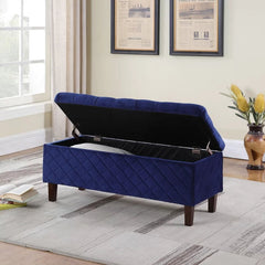 entryway furniture standing shoe storage Canaan Upholstered Storage Bench