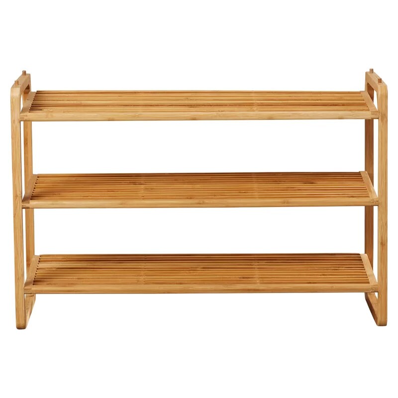 Wooden Shoe Stand 3 Tier 12 Pair Shoe Rack storage entryway rack <div  class=aod_buynow></div>– Inhomelivings