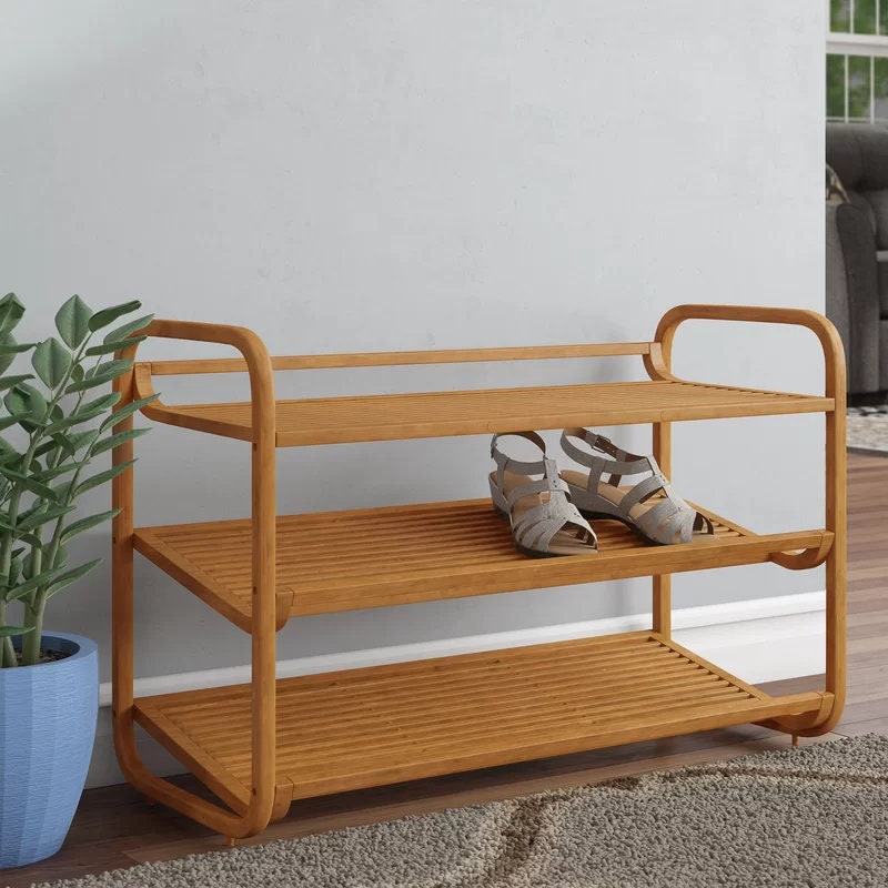 Better Homes & Gardens Bamboo 3 Tier Shoe Rack 