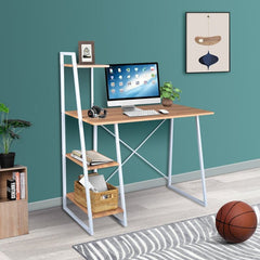 Writing Desk Give Your Workspace Wide Tabletop and an Open Shelving Unit on One Side Offer Ample Storage Space.