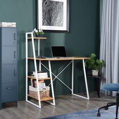 Writing Desk Give Your Workspace Wide Tabletop and an Open Shelving Unit on One Side Offer Ample Storage Space.