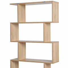 Geometric Bookcase 6 shelves modern Geometric Bookcase Storage Space in your Hallway, Living Room, Office, Bedroom S-Shaped Multiple Space