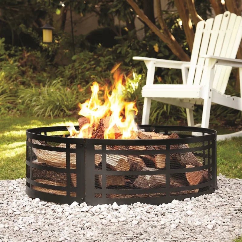 Transient 12" H x 36" W Steel Wood Burning Outdoor Fire Ring