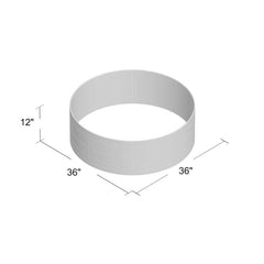 Transient 12" H x 36" W Steel Wood Burning Outdoor Fire Ring