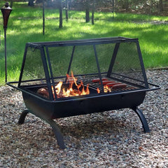 Hicks Steel Wood Burning Fire Pit (Does Not Come With Wood)
