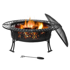 Kayden Bowl Steel Wood Burning Fire Pit