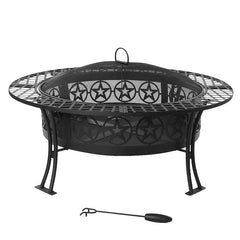 Kayden Bowl Steel Wood Burning Fire Pit