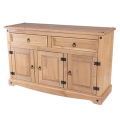 Christensen 51.97'' Wide 2 Drawer Pine Solid Wood