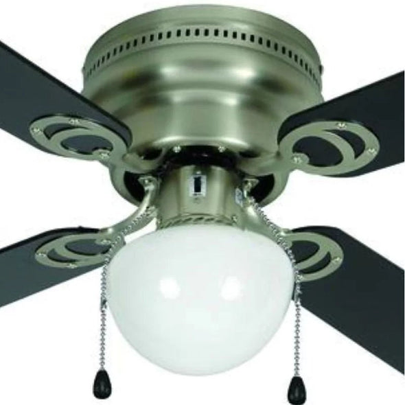42'' Dasilva 4 - Blade Flush Mount Ceiling Fan with Pull Chain and Light Kit Included