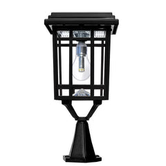 Dallon 14'' H Solar Powered Multi-Mount Lantern Head