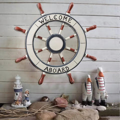 Ornamental Nautical Ship Steering Wheel Home Wall Decor