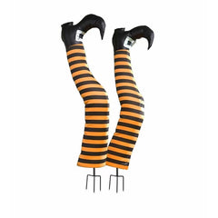 Halloween Witch Leg Figurine (Set of 2)