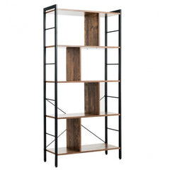 4-Tier Industrial Bookshelf Floor Standing Storage Rack Large Storage