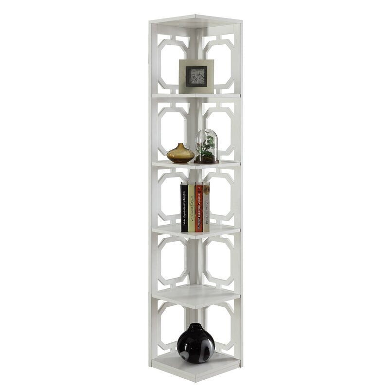 Bookcase Five Shelves on Which to Perch Books, Decorative Accents Perfect for Space Saving