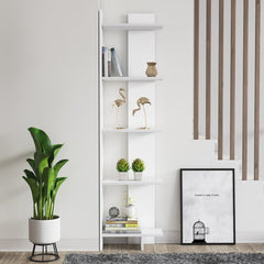 Corner Bookcase  Ladder Corner Unit Bookcase Displays Your Books and Decor Fit Right in The Corner of Your Room Perfect for Space Saving