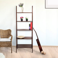 Solid Wood Ladder Bookcase 72'' H x 24.75'' W Keep Your Favorite Potted Plants Front and Center Solid Pine Wood