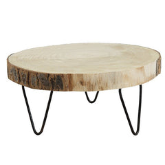 Round Solid Wood Plant Stand Place This Product Slice on a Table Hold Your Items up for Display Perfect for Tabletop