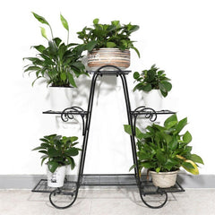 6 Tier Iron Plant Stand, You Can Place These Racks in Garden, Balconies, Hallway, Patios, Decks, Can Be Used As a Bookshelf, Shoe Shelf