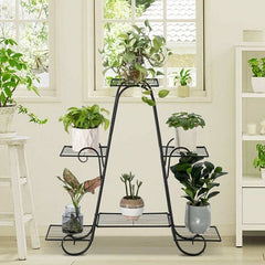 6 Tier Iron Plant Stand, You Can Place These Racks in Garden, Balconies, Hallway, Patios, Decks, Can Be Used As a Bookshelf, Shoe Shelf