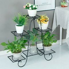 6 Tier Iron Plant Stand, You Can Place These Racks in Garden, Balconies, Hallway, Patios, Decks, Can Be Used As a Bookshelf, Shoe Shelf