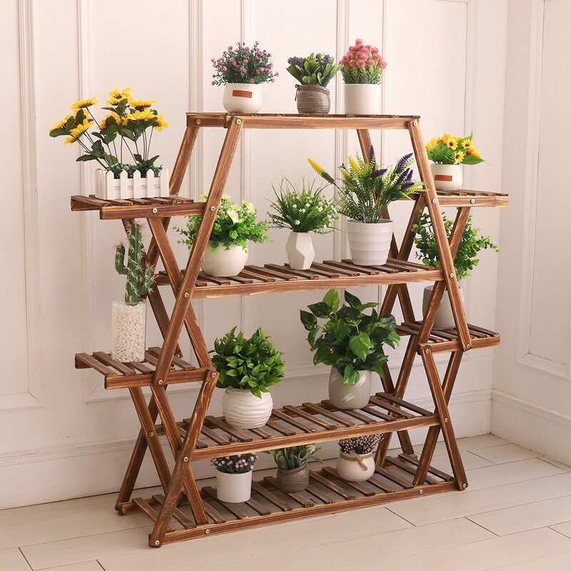 Plant Stand Multilayer Space for Displaying your Lovely Bonsai Plants will Brighten up your Indoor Living Space Multi-Tiers