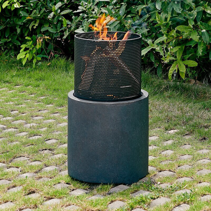 Ketter Polyresin Wood Burning Fire Pit