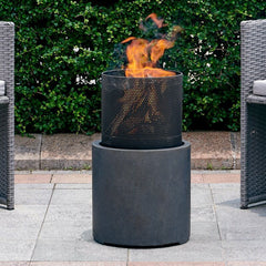 Ketter Polyresin Wood Burning Fire Pit