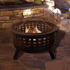 Adriel Steel Wood Burning Fire Pit