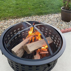 Adriel Steel Wood Burning Fire Pit