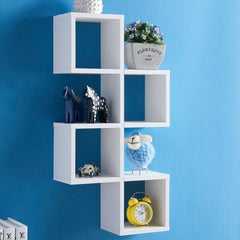 5 Piece Square Cubby Shelf Open Shelves for All Rour Display Needs Can Be Hung Both Vertically and Horizontally Perfet for Display