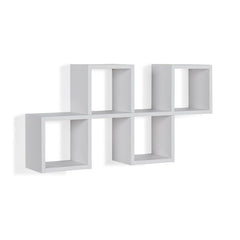5 Piece Square Cubby Shelf Open Shelves for All Rour Display Needs Can Be Hung Both Vertically and Horizontally Perfet for Display