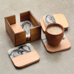 7 Piece Coaster Set with Holder Protecting Your Table and Tablecloth From any Harm Coaster set with Holder