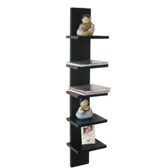 Walnut Wyaconda Utility Column Spine Wall Shelf Perfect for Putting Small Potted Succulents on Display Perfect for Organized