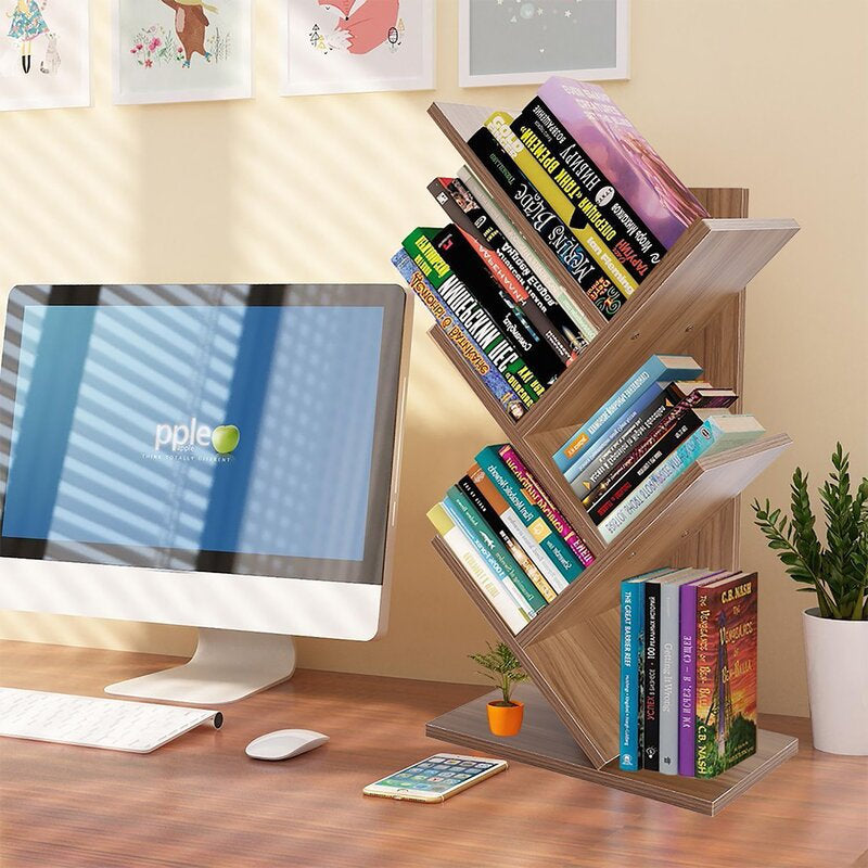 Wood Standard Bookcase Suitable For Any Places From Bedroom to Living Room, and From Office to Hallway Complete Your Home or Office Decor
