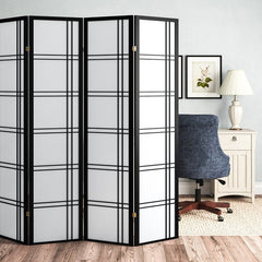Solid Wood Room Divider Simple and Elegant Room Divider for Any Room in Your Home Rice Paper Panels