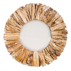 Drift Wood Rustic Accent Mirror Brings The Look and Feel of The Ocean to Your Entryway or Hallway Walls