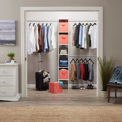 Suite  Symphony Closet System Starter Kit Beautiful Closet System in Your Home Shelf Space, Hanging Space