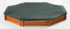 1 Solid Wood Octagon Sandbox with Cover Perfect Addition to Your Backyard Play Equipment