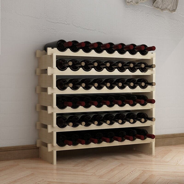 48 Rack Bottle Holder Horizontal Wine Display Stand Placed in Convenient Horizontal Storage Keep the Wine Fresh and Delicious
