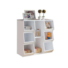 33'' H x 33.5'' Wood Geometric Perfect for Space Saving and Book Cases fits Any Room