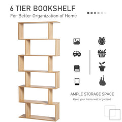 Geometric Bookcase 6 Shelves Modern Geometric Bookcase Will Give You Plenty of Storage Space in Your Hallway, Living Room