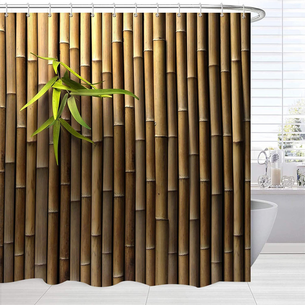 Shower Curtains Asian Waterproof Fabric 72 x 72 Inch Decor Set with Hooks