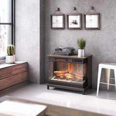 Electric Fireplace 5,200 BTU Heater Provides Supplemental Zone Heating for up to 1,000 Square Feet