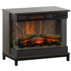 Electric Fireplace 5,200 BTU Heater Provides Supplemental Zone Heating for up to 1,000 Square Feet